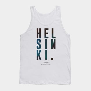 Helsinki City typography Tank Top